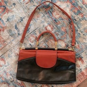 Vintage two toned leather purse